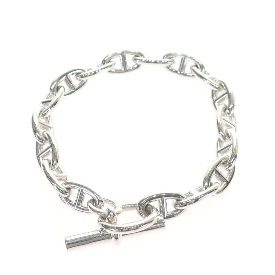 【極美品】シェーヌダンクル GM 17コマ ブレスレット SV925 SILVER スターリングシルバー アクセサリー バングル ジュエリー メンズ