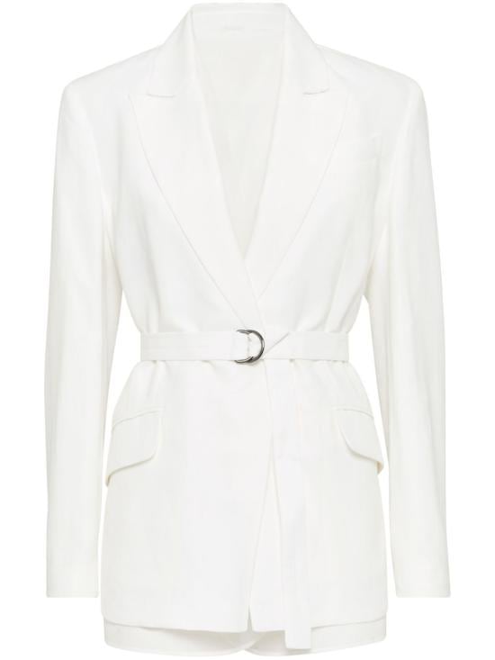 BRUNELLO CUCINELLI Women Suit Jackets MH1267340 C600 WHITE
