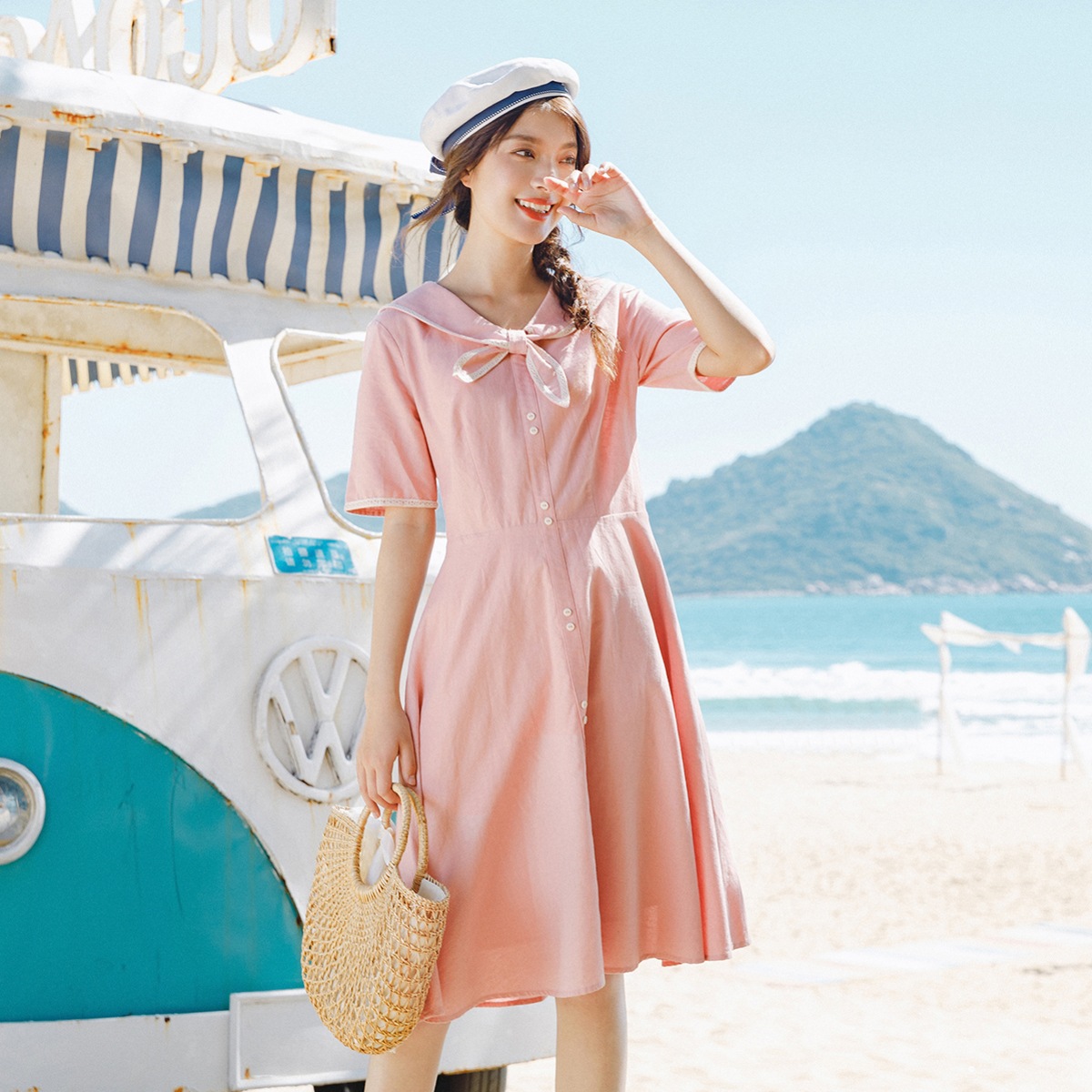 ワンピース ビンテージカット レディース ロング マキシ丈 半袖 大きいサイズ 無地