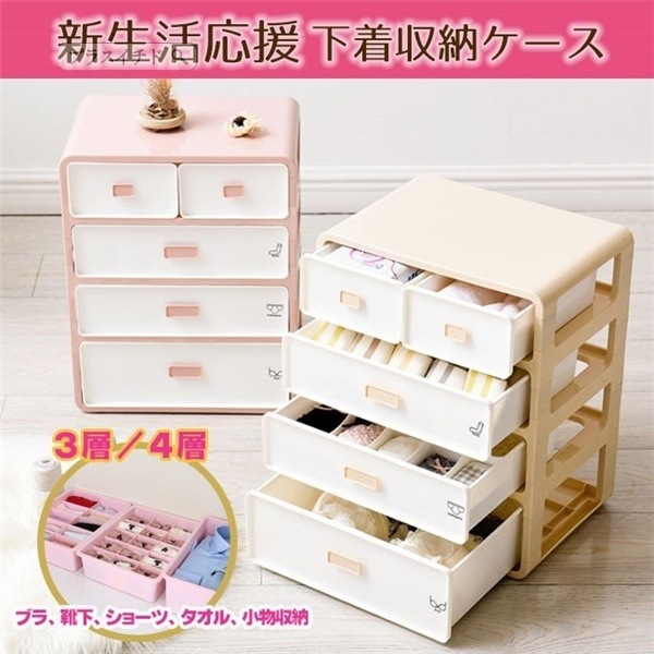 収納ボックス 下着収納ケース 衣装ケース 収納ケース 防湿 防カビ 多機能 衣類 靴下 ネクタイ