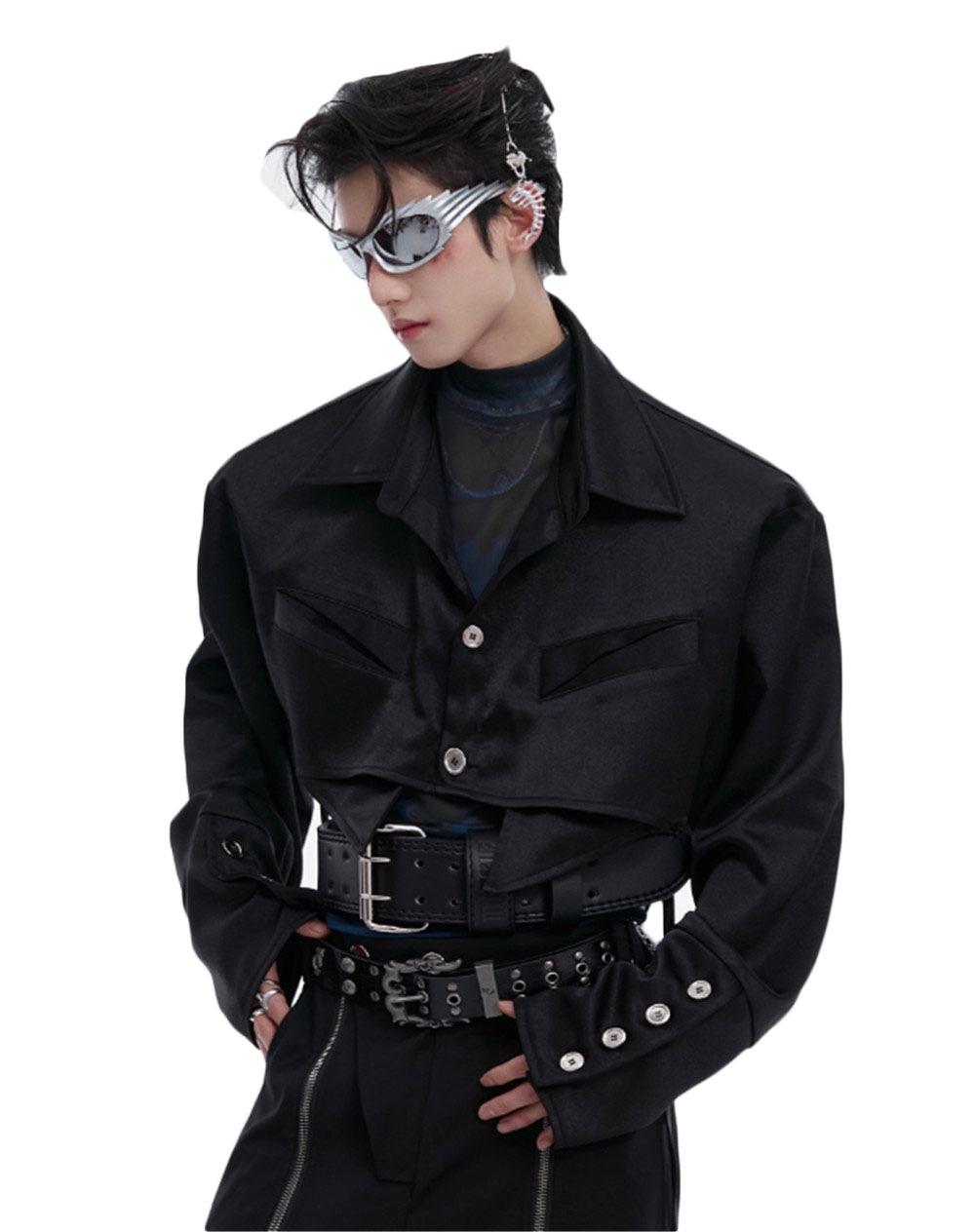 CulturE メンズジャケット　シンプル　オリジナル長袖シャツ　大人気　ダンス衣装　ストリート系　カーディガン　ジャケット　高級感