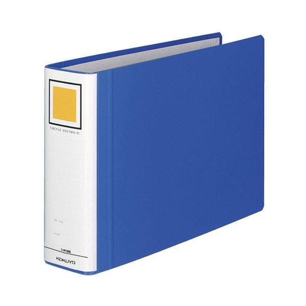 (まとめ) コクヨ チューブファイル(エコツインR) A4ヨコ 600枚収容 背幅75mm 青 フ-RT665B 1冊 (×10セット)