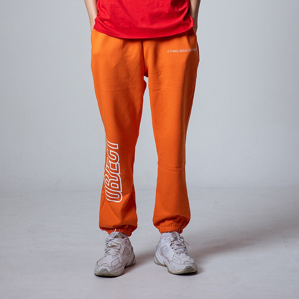 OBJECT LOGO SWEATPANTS (ORANGE) 5,500円