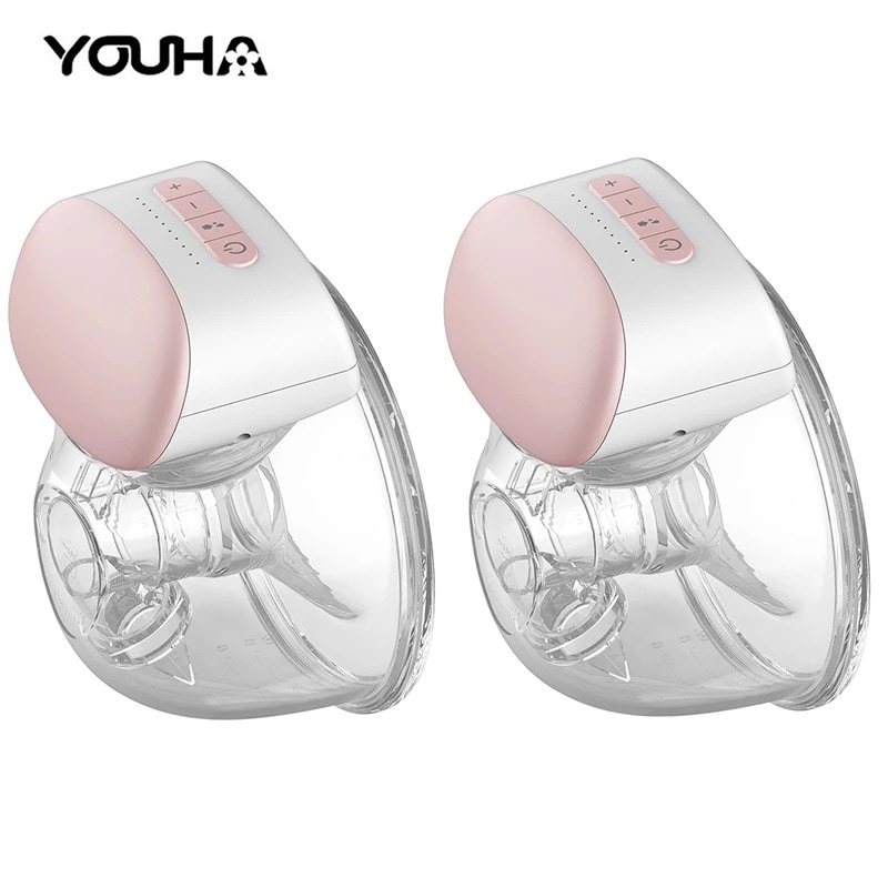 【挑戦 】Youha-ポータブル電動搾乳器 ハンズフリー 快適で静かな胸 ミルクエクストラクター