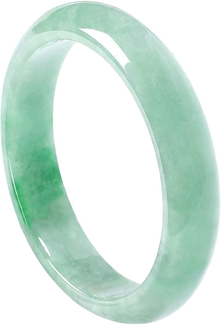 gu.te-nam.netビルマ 産 天然 本翡翠 腕輪 ブレスレット 玉器 ヒスイ バングル(グリーンL)