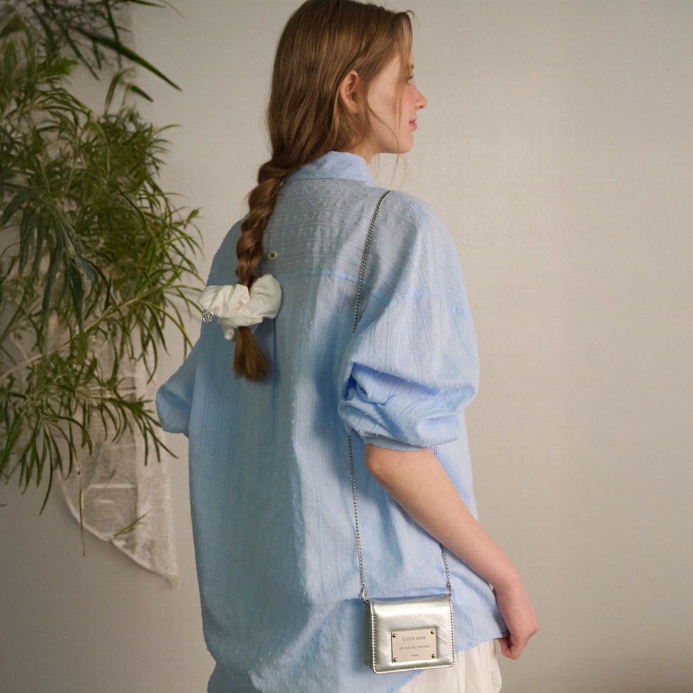 Chain Card Wallet Bag [Silver]