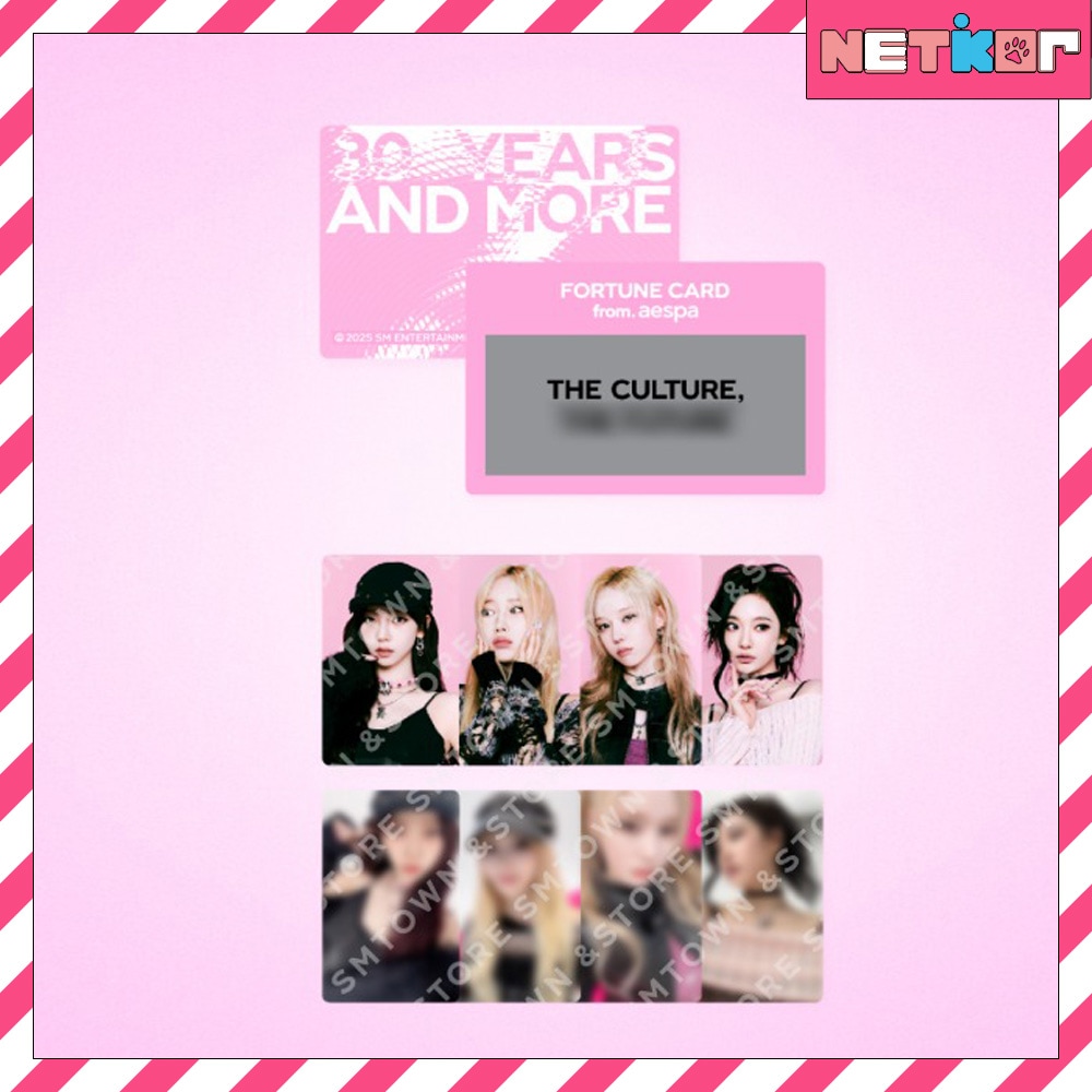 【10個買ってお得】 aespa - FORTUNE SCRATCH CARD SET [ SMTOWN LIVE 2025 1st OFFICIAL MD ] 公式グッズ