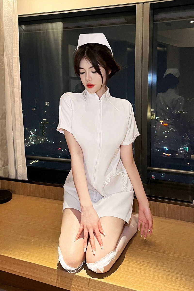 コスプレ仮装 ナース セクシーコスプレ衣装 衣装 ワンピース セクシー 透ける下着 白 ホワイト セクシーランジェリー ハロウィン レディース ミニ可愛いコスチューム かわいい 大きいサイズ 余興 4,817円