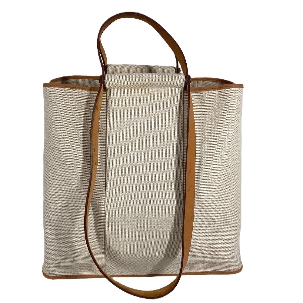 ショルダーバッグ カバックエランGM カバックエラン GM 縦型トート トートバッグ 肩掛け 2WAYバッグ ハンドバッグ レザー/キャンバス ベージュ