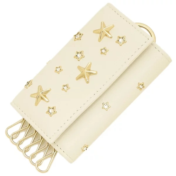 キーケース ネプチューン ホワイト レディース JIMMY CHOO NEPTUNE CZN LATTE