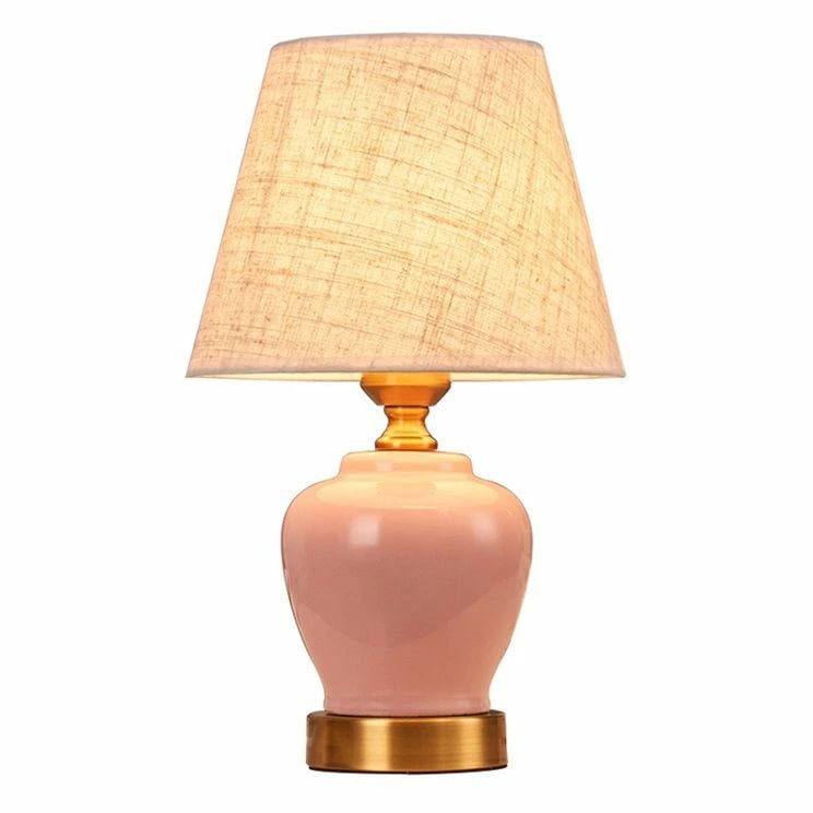 デスクライト LED 北欧 おしゃれ 卓上ライト スタンドライト ins 円錐 セラミックス 布笠 姫系 洋室 和室 部屋 寝室 間接照明 ベッドサイドランプ