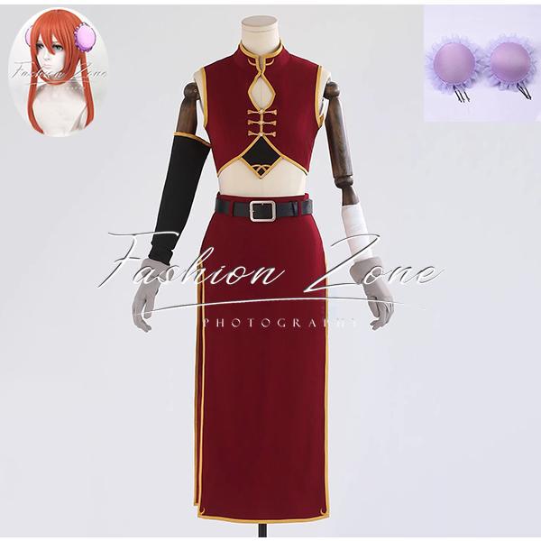 【品質良い 大好評中】迅速な出荷銀魂 神楽 2後 コスプレ衣装 ウィッグ 靴 cosplay ハロウィン 演出服 変装