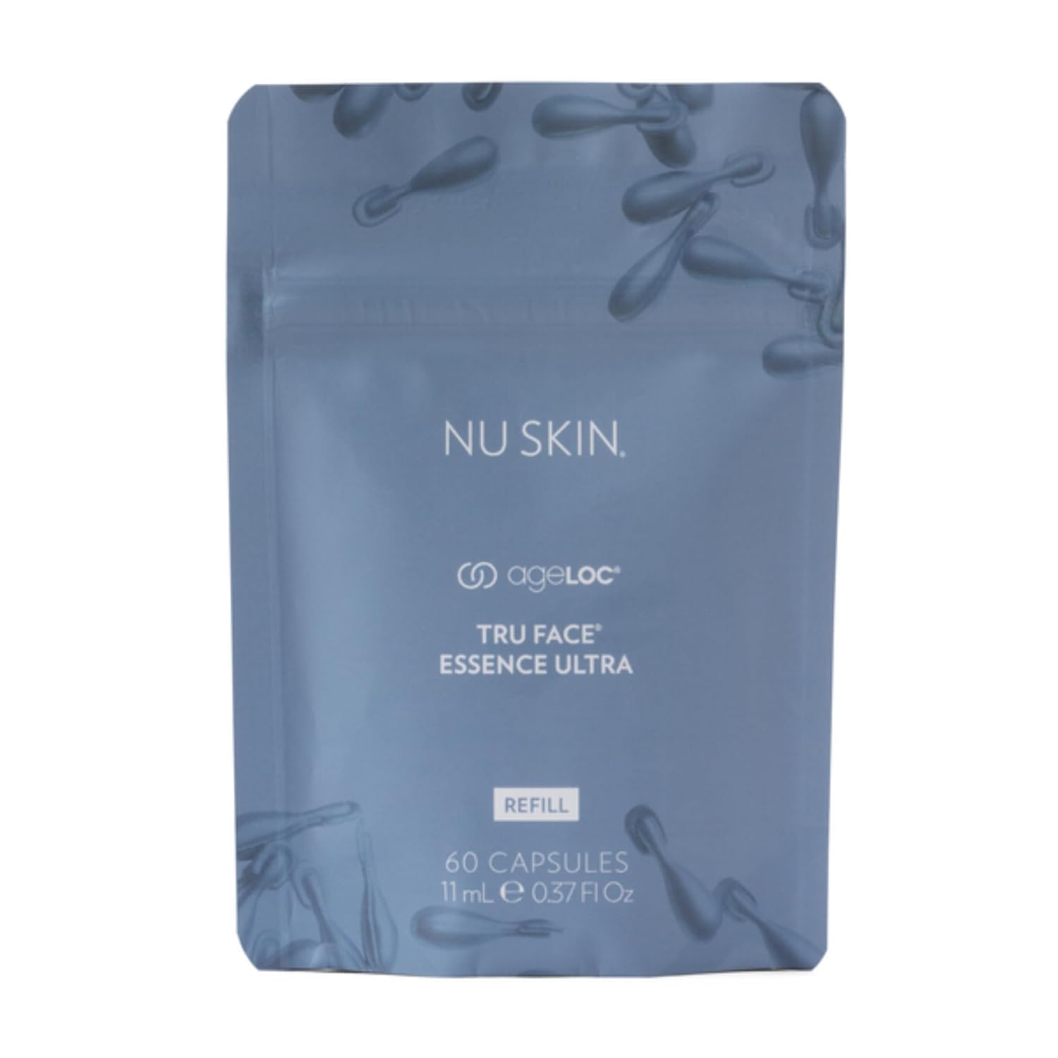 Nu Skinage LOC Tru Face Essence Ultra Refill Pouch カウンタード&若々しい外観をサポートするスキンケアセラム 即発性の強化肌の引き締め輪郭