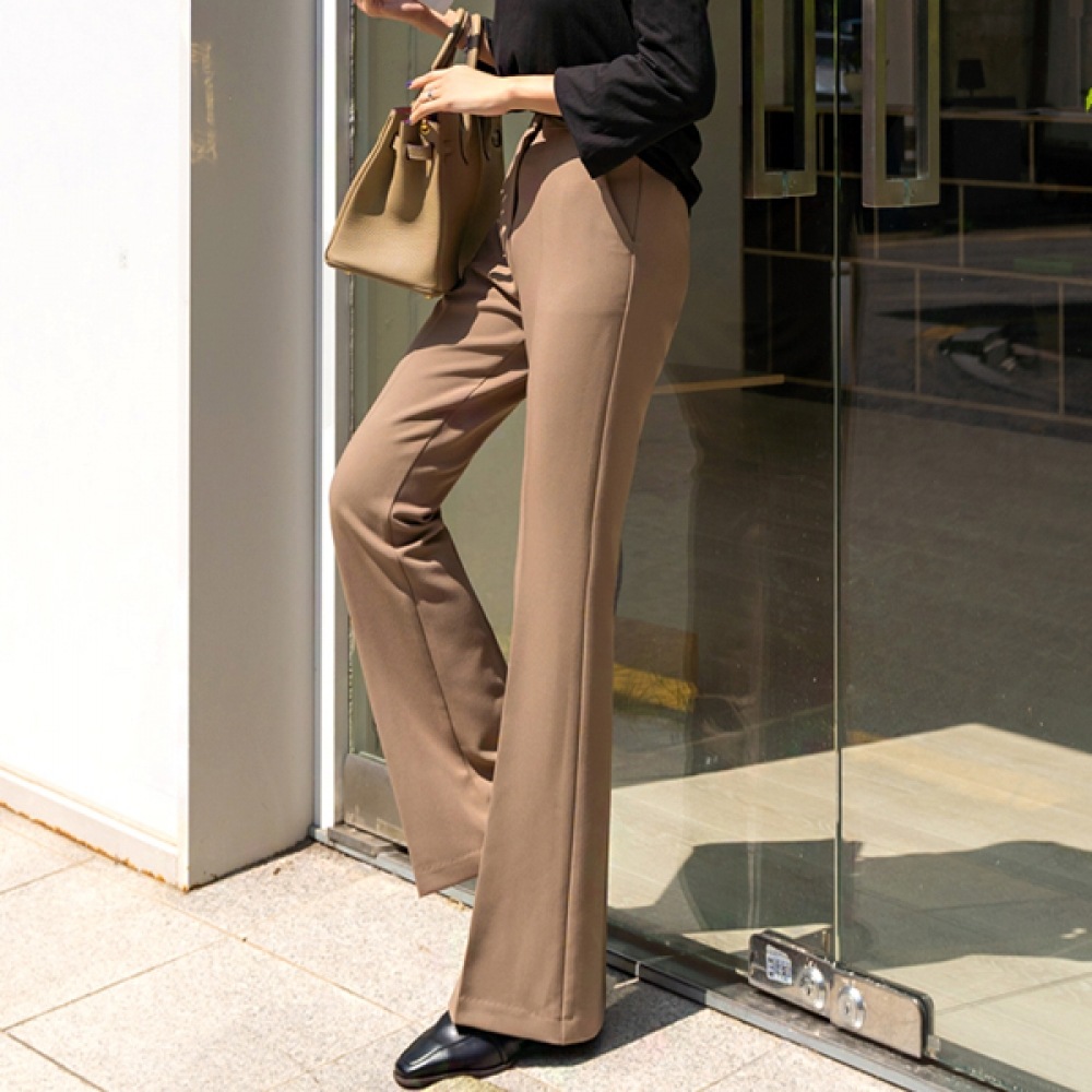 (ナク21) (S~L) ロングブーツカットスラックス DM31-P-04