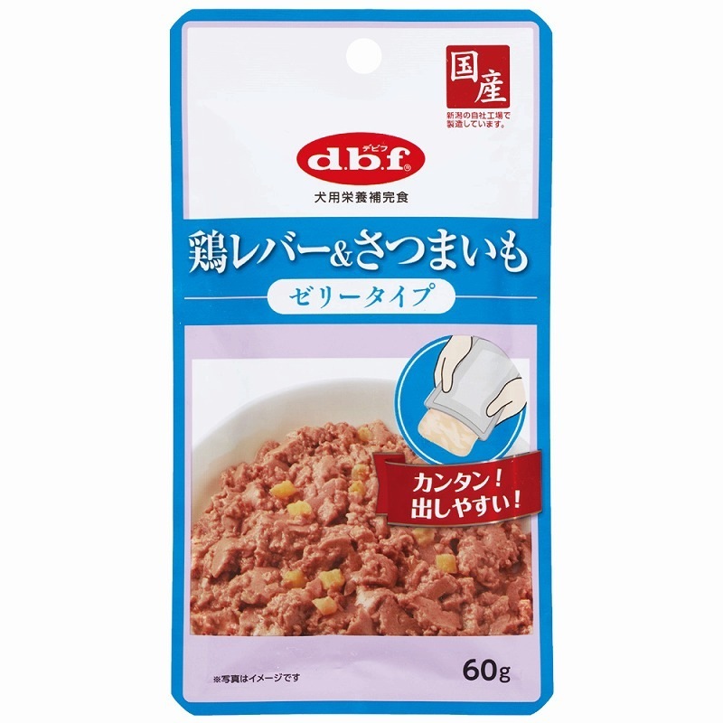 （まとめ買い）デビフペット 鶏レバー＆さつまいも ゼリータイプ 60g 犬用フード [x36]