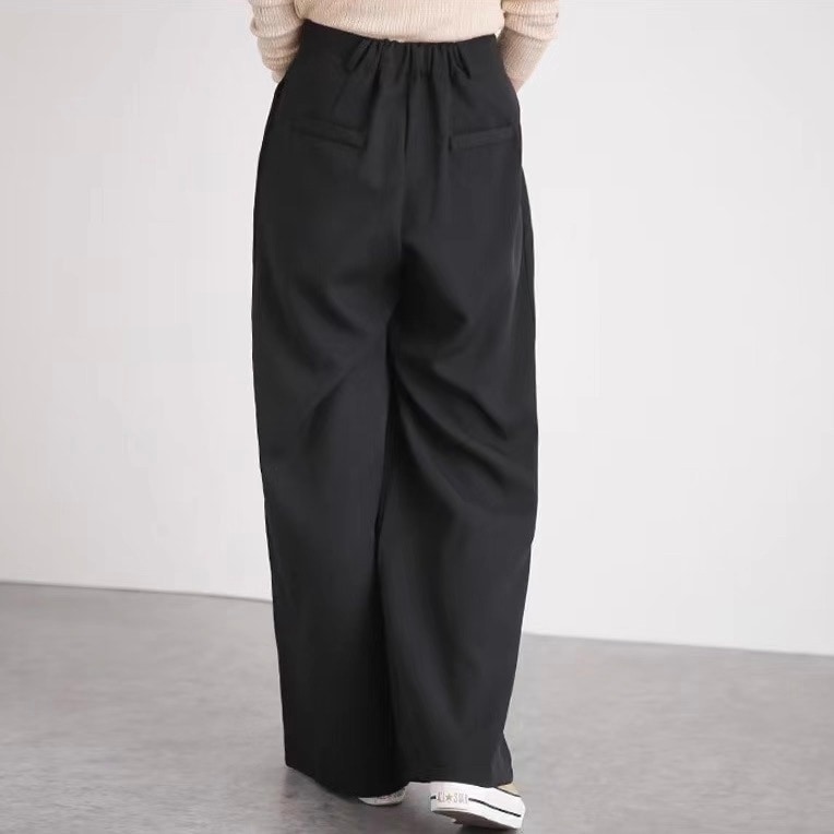 レディース パンツ ボトムス ストレートパンツ ロングパンツ 丈長 フルレングス ストレート ポケット ハイウエスト こなれ感 ラフ メンズライク マニッシュ クール エレガント モダン 抜け感