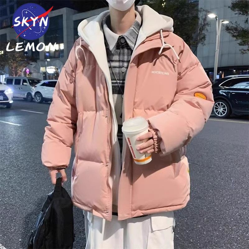 2024新型冬偽2枚コートカップル綿入れ綿入れ綿入れ綿入れ綿入れ綿入れ女性高級感超きれいダウン男神綿服