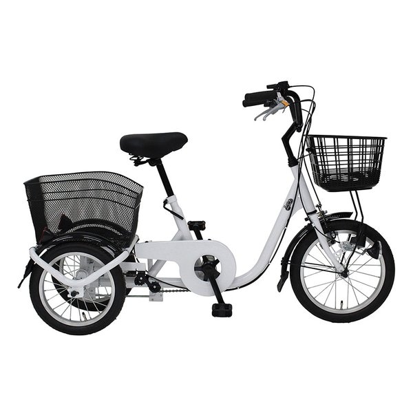 ロータイプ三輪自転車L スイングチャーリー フロント16/リア14インチ ホワイト MG-TRE16L 北海道沖縄離島