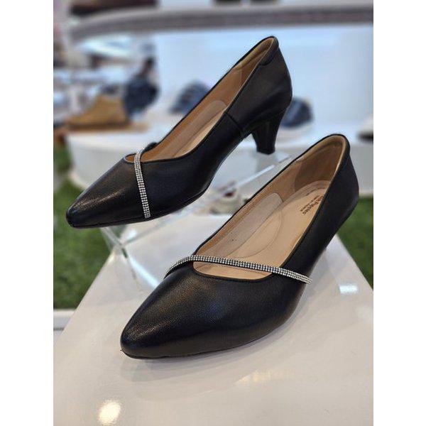 女性5CMヒール ホットフィックス装飾 パンプス ドレスシューズ No 3FQ901