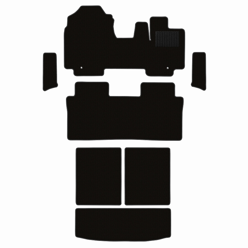 スズキ 新型 スペーシア スペーシアカスタム MK54S MK94S フロアマット + ステップマット + トランクマット (ラゲッジマット) [16色から選択]