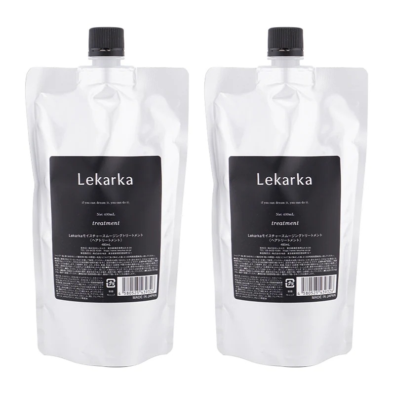 [2個セット]モイスチャースムージングトリートメント 400ｍL 詰め替え用 アミノ酸系 植物エキス配合 [ギフトラッピング対応]