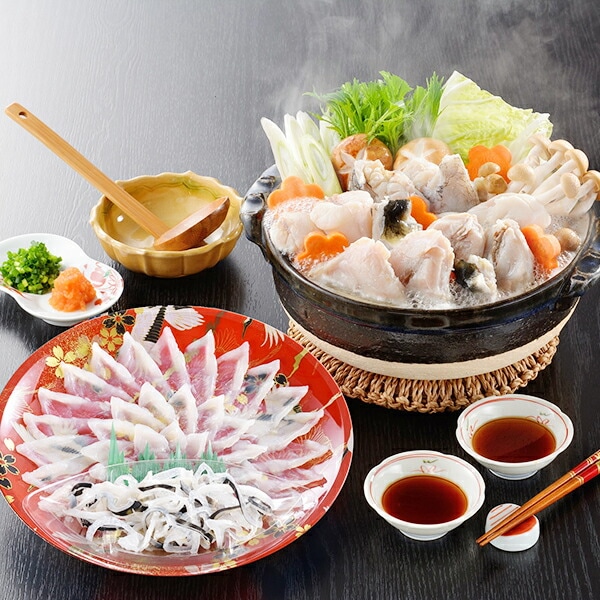 ギフト ふぐ フグ 送料無料 「関とら本店」とらふく刺身とふくちりセット 冷凍便 2480116『SKT』 詰め合わせ お取り寄せグルメ セット 誕生日 お祝い 内祝い【内祝い ギフトセット】
