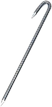 TOEI LIGHT(トーエイライト) グランドロープ杭W23 グランド整備 50本1組 7mm×23cm スチール(クロメートメッキ仕上) G1592