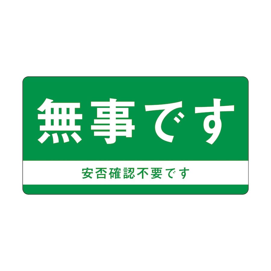 マグネット 無事です 小 ドア 安否確認 災害 玄関 入口 防災 sgm12 (100)
