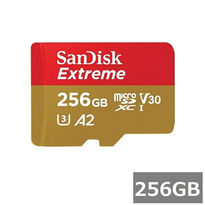 サンディスク マイクロSD MicroSDXC SDSQXAV-256G-GN6MN Extreme 256GB Sandisk マイクロSDXCカード microSDカード Class10