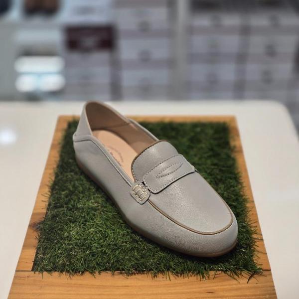 セーブゾーン04 女性コンフォートカジュアルブロファーパンプス3cmゴムノンスリップA ブルー 3FQQ463 (S40835179)