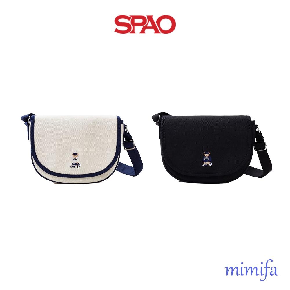 (Woody) Canvas Crossbag BLACK IVORY