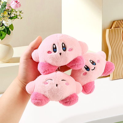 Qoo10] かわいい月目 ピンクのぬいぐるみキーホル