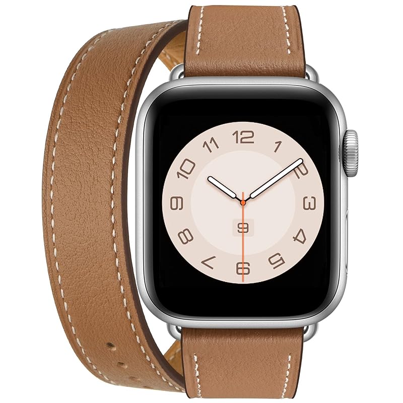 コンパチブル アップルウォッチ バンド コンパチブル apple watch バンド レディース レザー 本革 2重巻き 細い iWatch Ultra2/Ultra Series 9/8/7/6/5