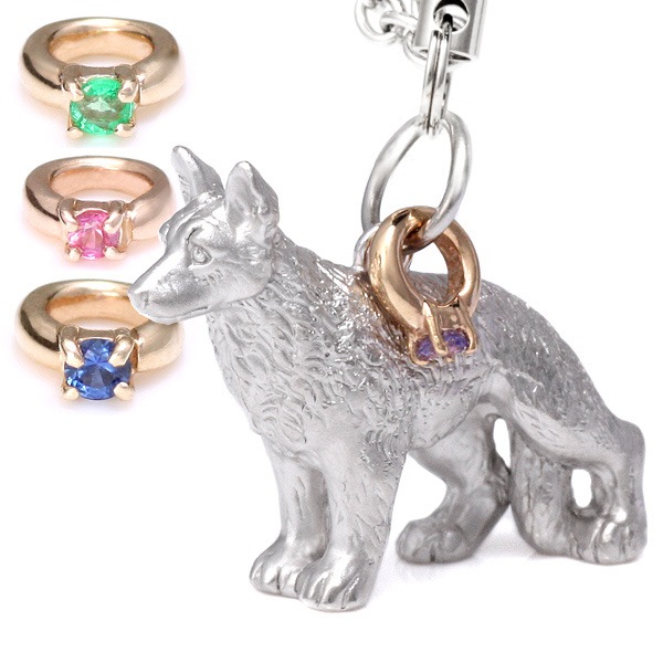 ジャーマンシェパードドッグ ストラップ 犬 ドッグ 誕生石 犬 楽ギフ_包装