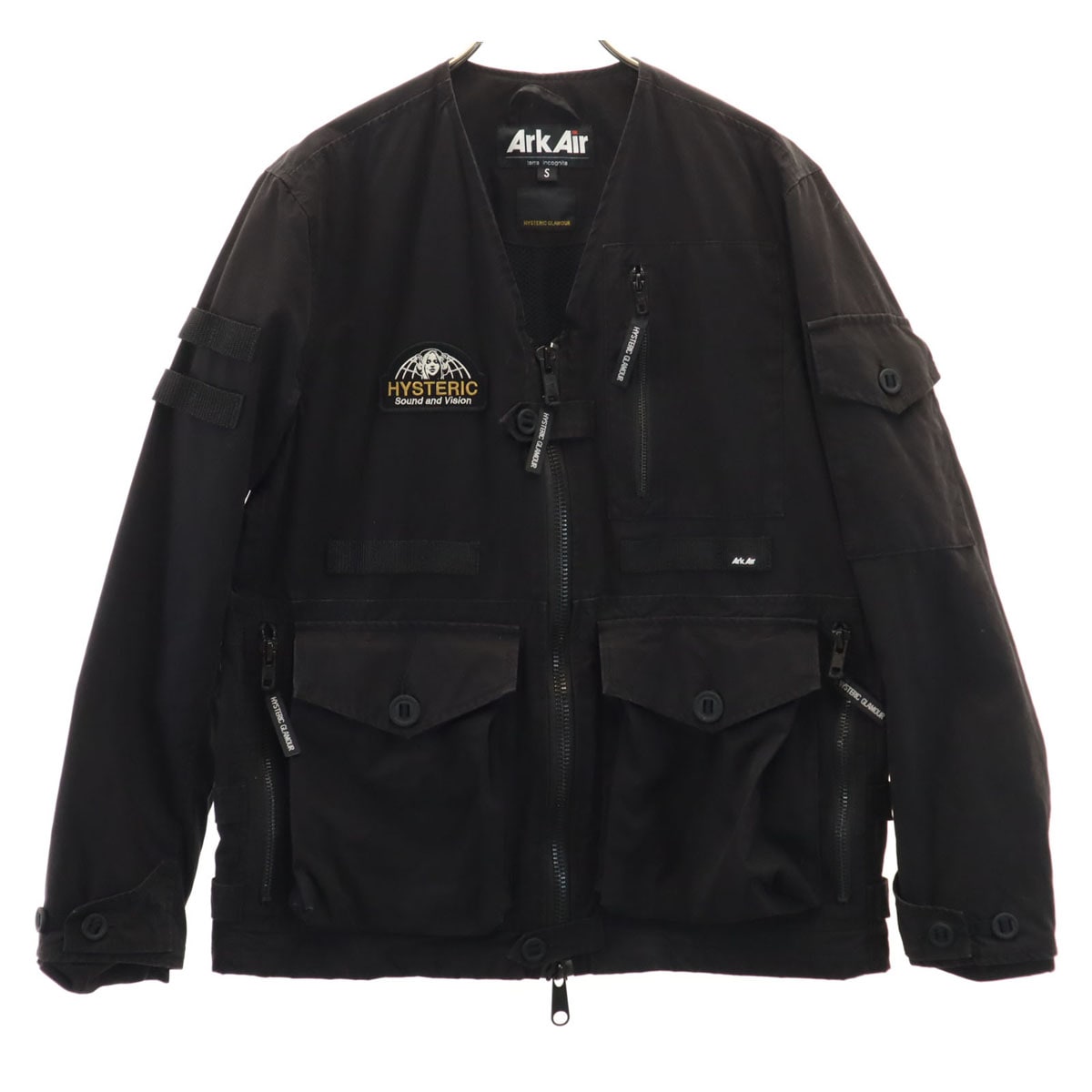 ArkAir アークエアー別注 UK製 トラフィック 02203AB01 ジャケット S ブラック メンズ 古着