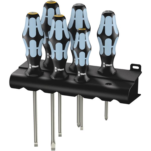 WERA ヴェラ 6本組 ステンレス製 ドライバーセット ポジ マイナス入り 032061 工具 ツール DIY 作業工具 道具