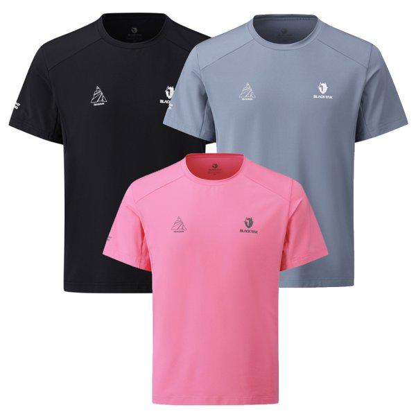 男性レジャー登山Tシャツ トレーニング ラウンド半袖Tシャツ1 1BYRTFU006