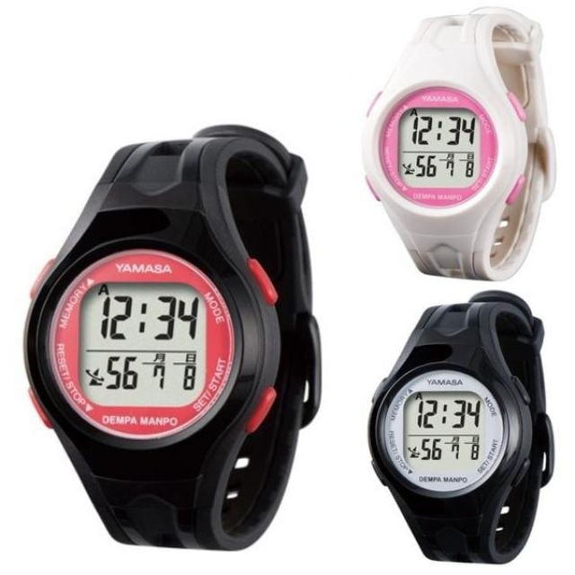 万歩計 歩数計 腕時計型 電波時計 山佐 生活防水 メンズ レディース 男性 女性 高齢者