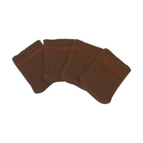 （まとめ）旭電機化成キズつきにくいテーブル脚カバー ブラウン AIC-02-BR 1パック（4個）20セット