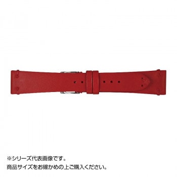 Emitta(エミッタ) 時計バンド ブッテーロ 19mm レッド (美錠:銀) EB-R19