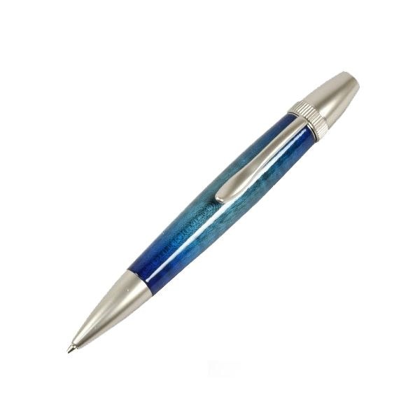 超可爱 日本製 ボールペン（ギター塗装）パーカータイプ/芯：0.7mmBlue/カーリーメイプル キャンディカラー Pen Wood Brush Air 筆記具