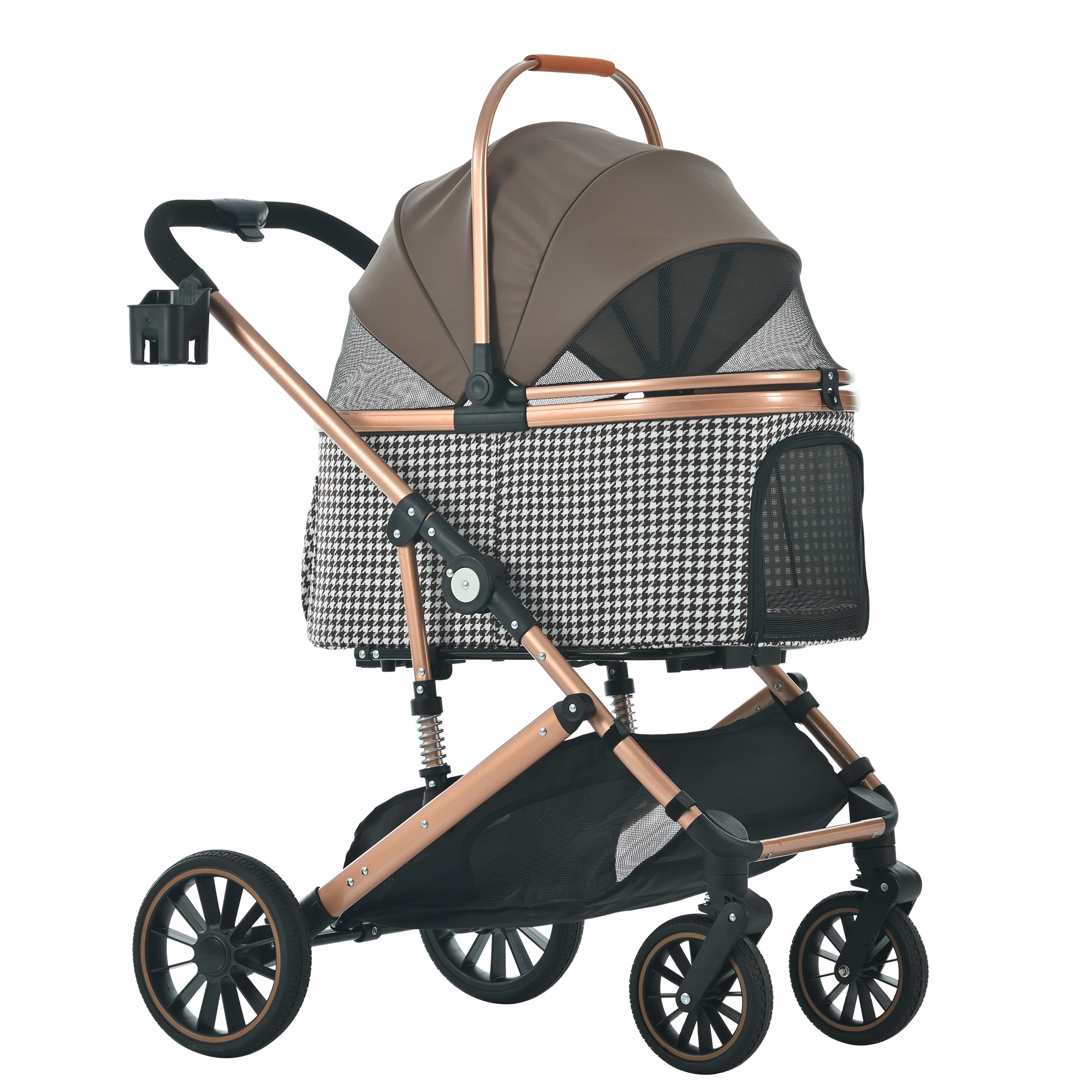 ペットカート Lsize 対面式 分離式 2way 折りたたみ 多頭 中型犬 小型犬 フルオーペン 4輪 アルミ製 収納 軽量 ストッパー付き ダンパー付き 組立簡単 犬カート ドッグカートペットバッ