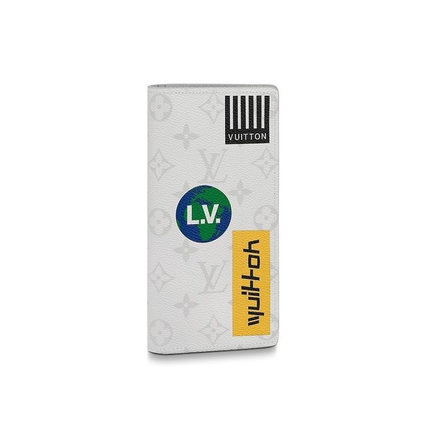 ルイヴィトン LOUIS VUITTON 財布 長財布 二つ折り ２つ折り ブロン ホワイト シルバ