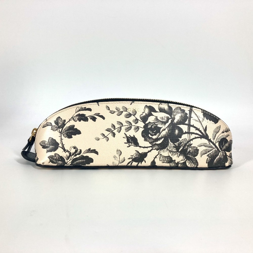 ペンケース 662130 ハーバリウム ロゴ 筆箱 ポーチ ステーショナリー レザー ブラック