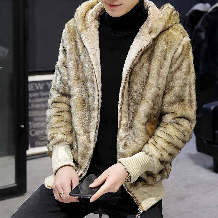 フェイクファー メンズ ファーコート 防風 人気 ショートコート お洒落 カジュアル 冬物 アウター 暖かい 防寒 毛皮コート 上質 コート 上着 ジャケット 長袖