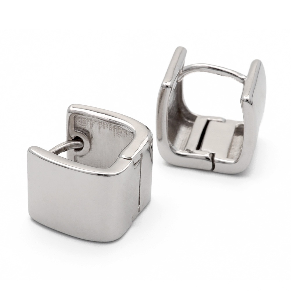 925 ボックス フープピアス [ce160]