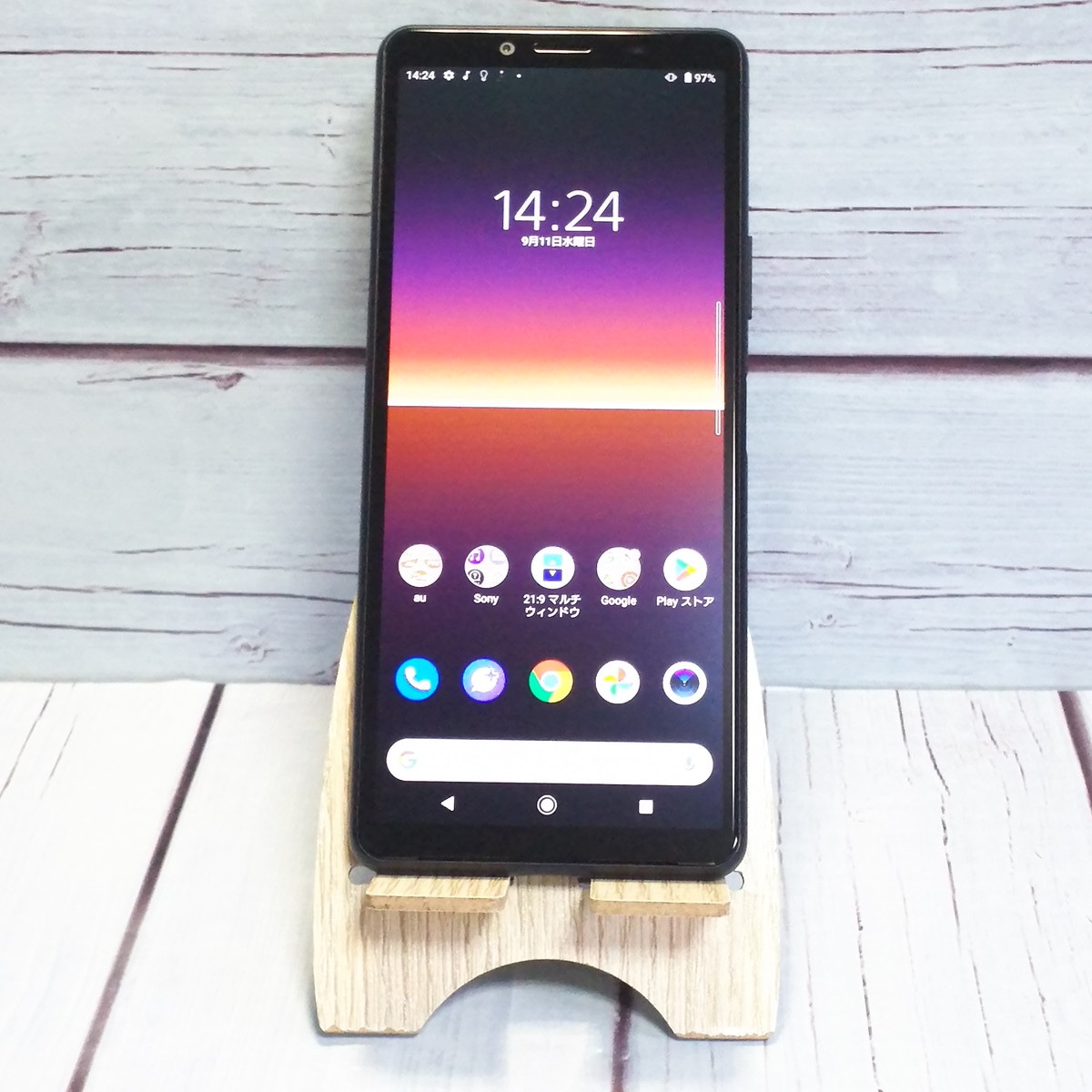 【送料無料】au Xperia 10 II SOV43 ブラック 本体 白ロム SIMロック解除済み SIMフリー 518157