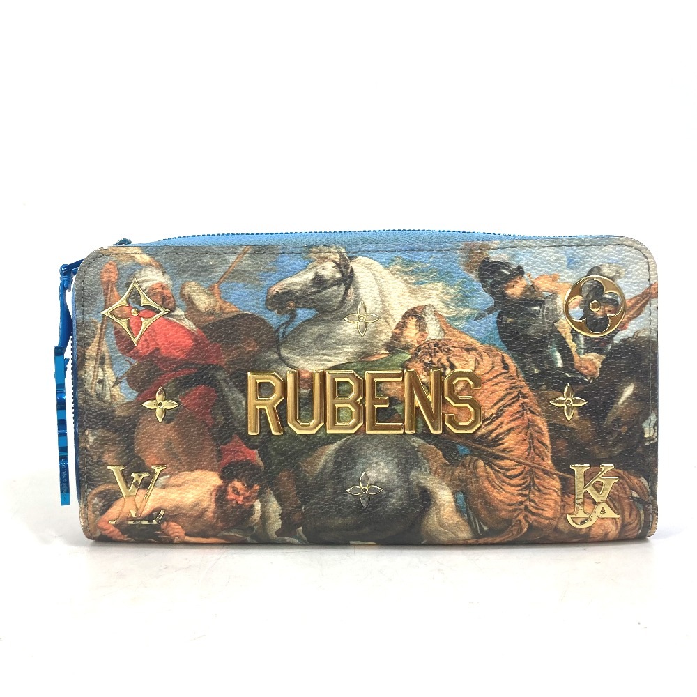 長財布 M64603 ジッピーウォレット RUBENS(ルーベンス） マスターズ コレクション 長財布 レザー ブルー