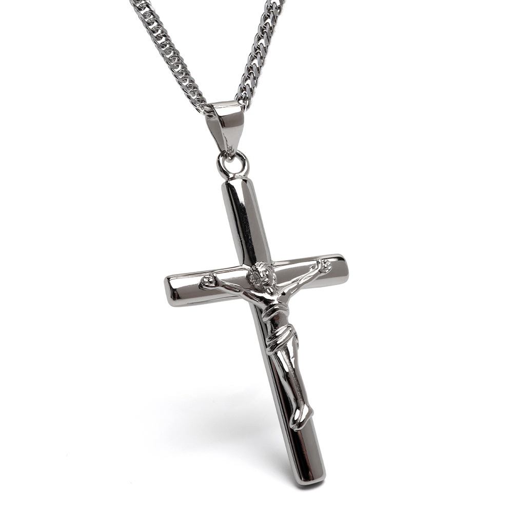 シルバー925 クロスネックレス [ns230-cs053-2mm]