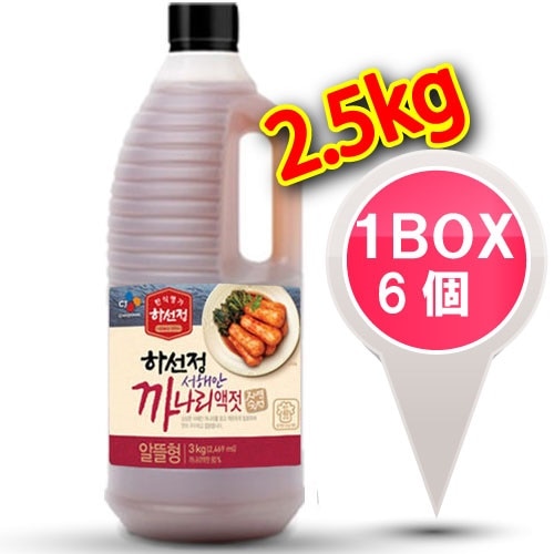 ハソンジョンカナリエキス 2.5ｋｇX6本キムチや色んな韓国料理のコクを出したいときにはこの一本！